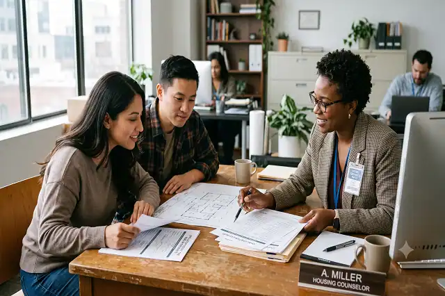 First time home buyer grants application paperwork and HUD counseling qualification checklist